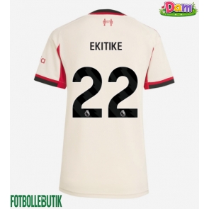 Liverpool Hugo Ekitike #22 Bortatröja Kvinnor 2025-26 Kortärmad